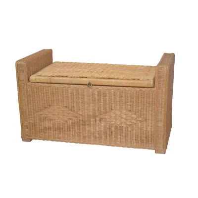 möbel direkt online Rattansitztruhe mit Stauraum Cosy braun