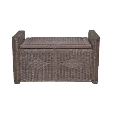 möbel direkt online Rattansitztruhe mit Stauraum Cosy braun