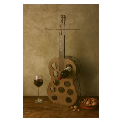 möbel direkt online Stand-Flaschenregal Musikinstrument braun