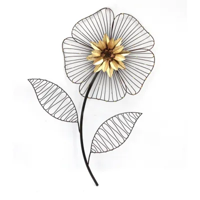 möbel direkt online Wanddekoration "Blume" schwarz