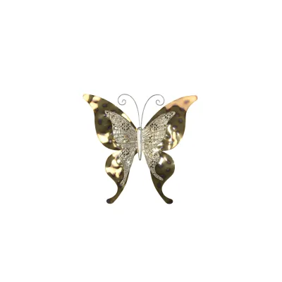 möbel direkt online Wanddekoration Butterfly goldfarben