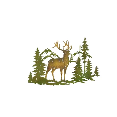 möbel direkt online Wanddekoration Hirsch grün
