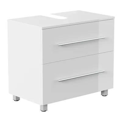 Mondial Universal Unterbau auf Standfüßen 70 cm SoftClose weiss hochglanz