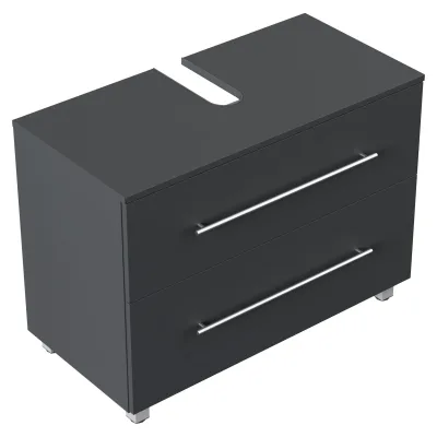 Mondial Universal Unterbau auf Standfüßen 85 cm SoftClose weiss hochglanz