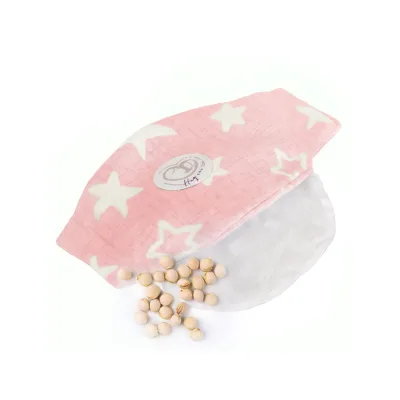Moni Baby Anti-Kolik-Gürtel, Kirschkernkissen, Wärmekissen, Thermo-Gürtel rosa Sterne