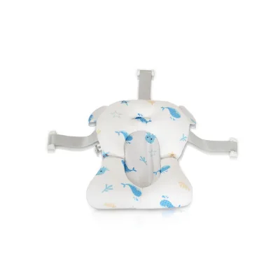 Moni Baby-Badekissen Sea Stars HA-B48, Badeauflage, Kunststoff Clips, ab Geburt blau