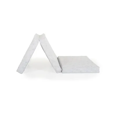 Moni Babybett Klappmatratze Mirage 120 x 60 x 6 cm Bezug waschbar Reißverschluss grau