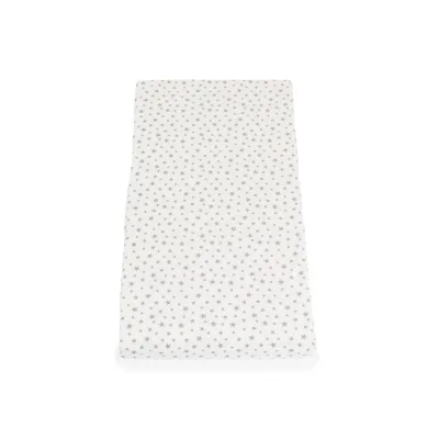 Moni Babybett-Matratze Classico 120 x 60 x 9 cm, Bezug abnehmbar, 100% Baumwolle weiß