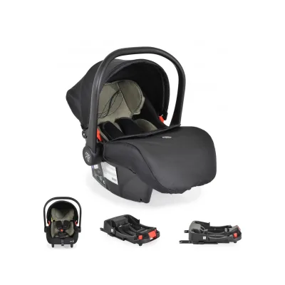 Moni Babyschale Multi Set mit Isofixbasis Royal, i-Size (40 - 87cm) Gruppe 0+ grün