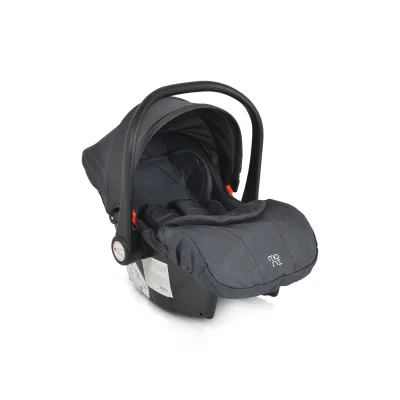 Moni Babyschale Trio i-Size (40 - 87cm) Adapter, Fußabdeckung, weiches Kissen schwarz