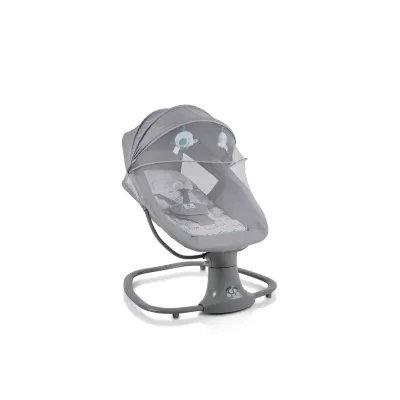 Moni Babywippe Axel 3 in 1 Schaukelfunktion Stubenwagen, Fernbedienung, Melodien grau