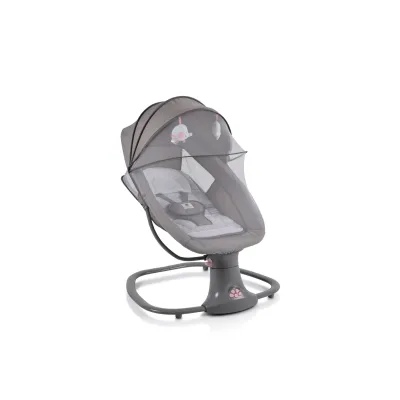 Moni Babywippe Axel 3 in 1 Schaukelfunktion Stubenwagen, Fernbedienung, Melodien pink