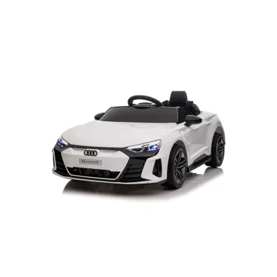 Moni Kinder Elektroauto Audi RS E-Tron GT 6888 Fernbedienung EVA-Räder, Mp3, USB weiß