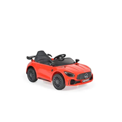Moni Kinder Elektroauto Mercedes AMG GTR EVA-Reifen, Musikeffekte, Fernbedienung rot