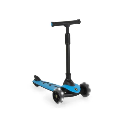 Moni Kinderroller Lamborghini Pro PU-Räder ABEC-7 LED Hinterradbremse bis 50 kg blau