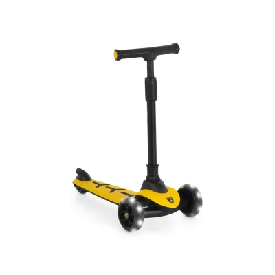 Moni Kinderroller Lamborghini Pro PU-Räder ABEC-7 LED Hinterradbremse bis 50 kg gelb