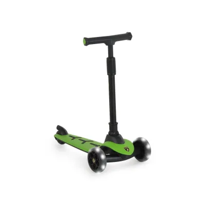 Moni Kinderroller Lamborghini Pro PU-Räder ABEC-7 LED Hinterradbremse bis 50 kg grün