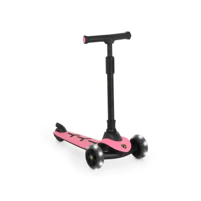 Moni Kinderroller Lamborghini Pro PU-Räder ABEC-7 LED Hinterradbremse bis 50 kg rosa