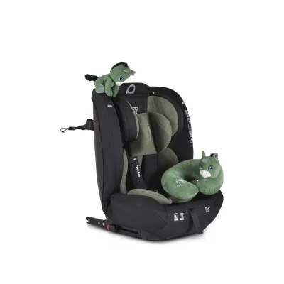 Moni Kindersitz i-Size i-Safe (76-150cm) Isofix, Top Tether, 13-fach verstellbar grün