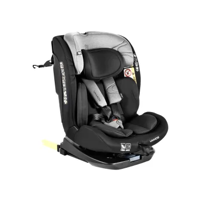 Moni Kindersitz Vamos i-Size (40-150cm) Gruppe 0/1/2/3 Isofix Top Tether Gurt grau