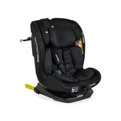 Moni Kindersitz Vamos i-Size (40-150cm) Gruppe 0/1/2/3 Isofix Top Tether Gurt schwarz