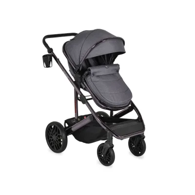 Moni Kombikinderwagen 3 in 1 all Road umbaubar Babyschale Sportsitz Tragetasche grau