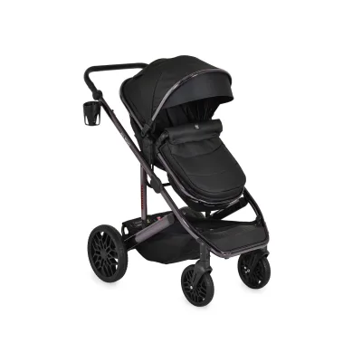 Moni Kombikinderwagen 3 in 1 all Road umbaubar Babyschale Sportsitz Tragetasche schwarz