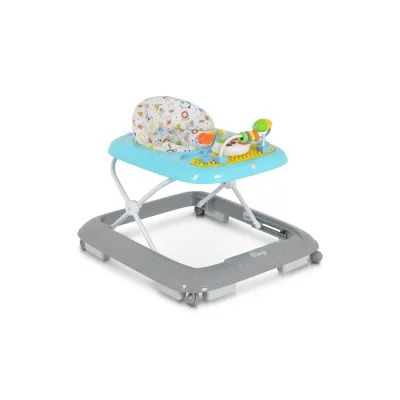 Moni Lauflernhilfe Bravy mit Spielcenter, klappbar, Spielbrett, Musik, Stopper blau