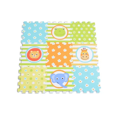 Moni Puzzlematte 9 teilig Puzzleteppich Teilegröße 31 x 31 cm EVA-Schaum orange