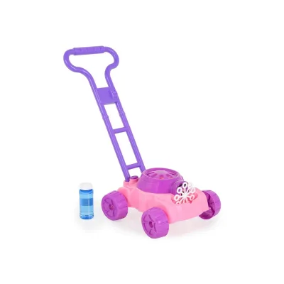 Moni Spielzeug Rasenmäher Bubble, Seifenblasenfunktion, Kunststoff, ab 3 Jahren rosa