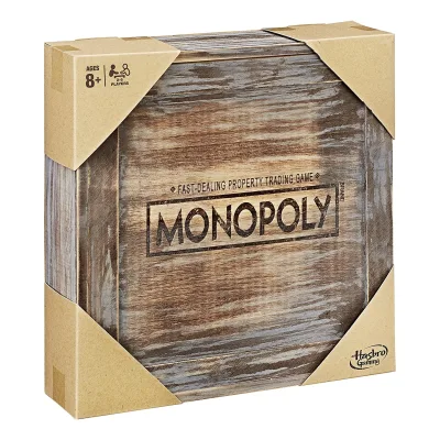 Monopoly - Holz Sonderedition (englische Version) Brettspiel Gesellschaftsspiel Boardgame
