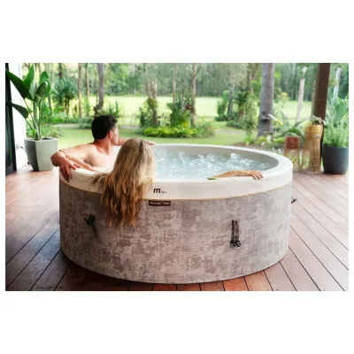 MSpa Whirlpool COCOON ECO 2026 inkl. App + Hydromassagedüsen, 130 Luftdüsen , UVC - 180 cm