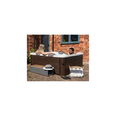 MSpa Whirlpool Frame TRIBECA XXL inkl. MSPA App, UVC, WiFi (Holz-Optik)
