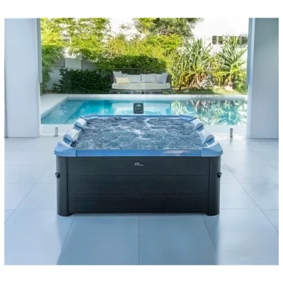 MSpa Whirlpool OSLO Sapphire 2026 inkl. LED, WiFi, UVC, 120 Luftdüsen, 8 Hydromassagedüsen