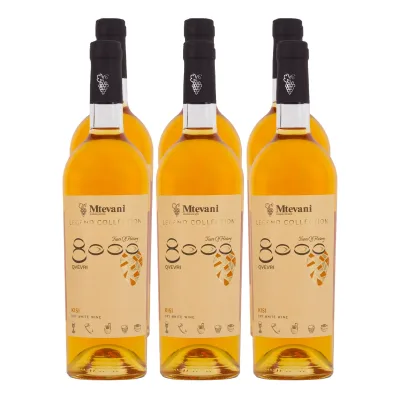 Mtevani LEGEND COLLECTION Kisi Qvevri Orange 12,5 % vol 6 x 0,75 Liter