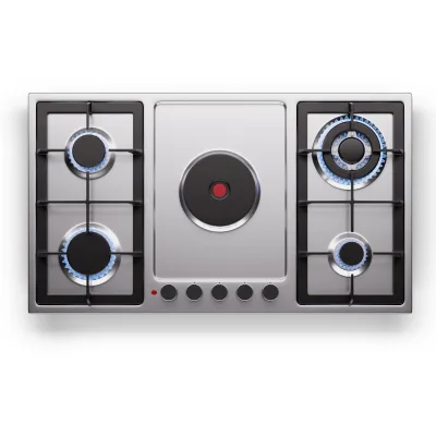 MultiChef 5 Hot Plate Elektro- und Gaskochfeld 5 Kochzonen 4 Gasbrenner 1 Elektrokochfeld