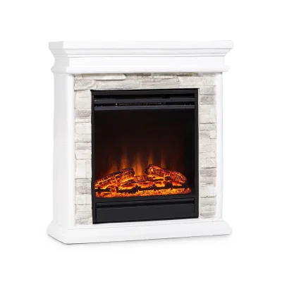 Nevis Peak Elektrischer Kamin 1800 W Heizfunktion 10 bis 30 °C  Fernbedienung Weiß