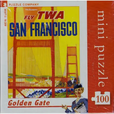 New York Puzzle Company Golden Gate Mini-Puzzle (100 Teile)