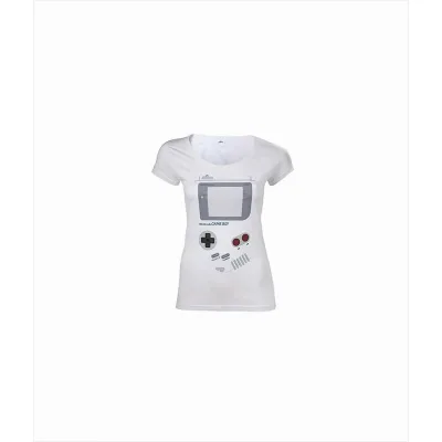 Nintendo T-Shirt Damen -XL- Gameboy, weiss