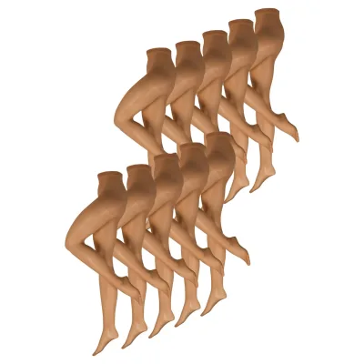 NUR DIE Damen Feinstrumpfhose Seidenfein 15 DEN 10