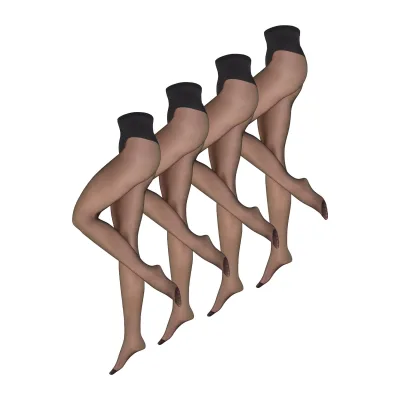 NUR DIE Damen Feinstrumpfhose Seidenfein In Shape 15 DEN 4