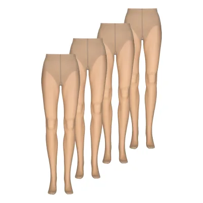 NUR DIE Damen Feinstrumpfhose Seidenfein In Shape 15 DEN 4