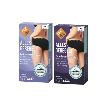 NUR DIE Damen Perioden-Panty Alles Geregelt Set Tag + Nacht 2er Pack