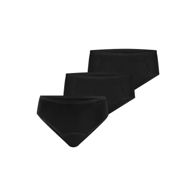 NUR DIE Damen Periodenslip Protection Trio Panty mittelstark extrastark 3er Pack