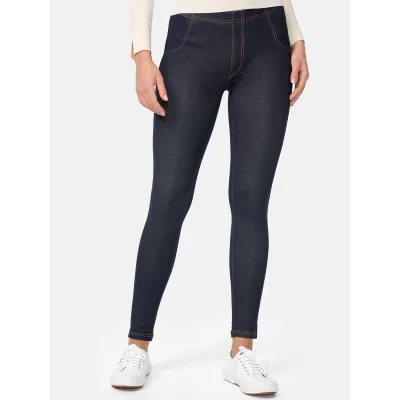 NUR DIE Damen Treggings in Jeans-Optik 2
