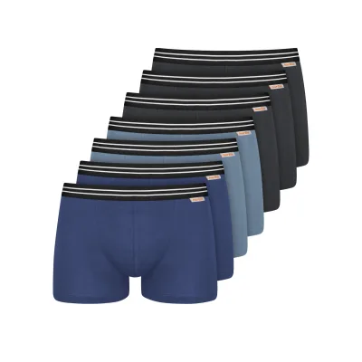 NUR DIE Herren Boxer Cotton Stretch 7er Pack
