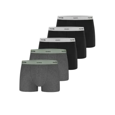 NUR DIE Herren Boxer Cotton 5er Pack