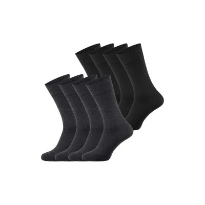 NUR DIE Herren Freizeitsocken Bambus Komfortbund 8er Pack