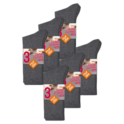 NUR DIE Herren Freizeitsocken Ohne Gummi kein einengender Bund 18