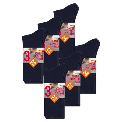 NUR DIE Herren Freizeitsocken Ohne Gummi kein einengender Bund 18